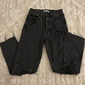 Pacsun Distressed Black Jeans